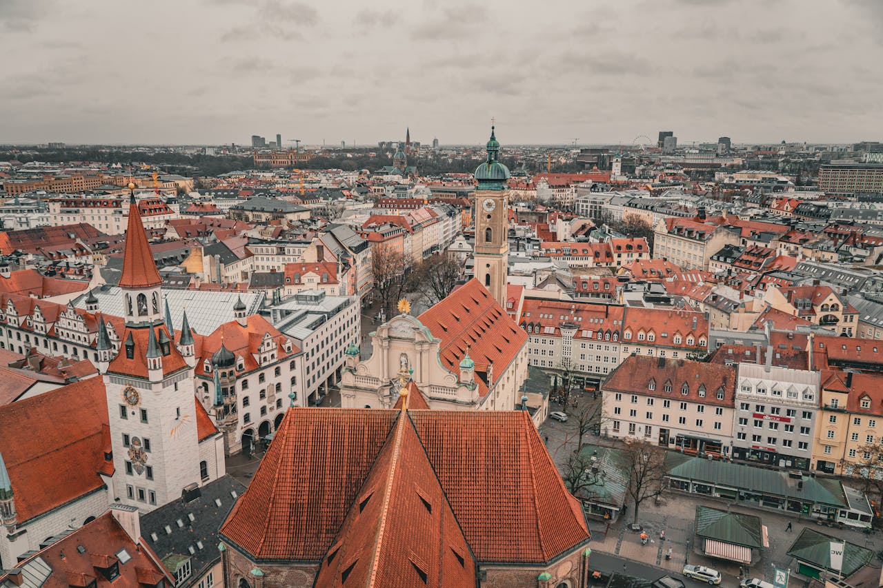 Aerial View of Munich, Germany